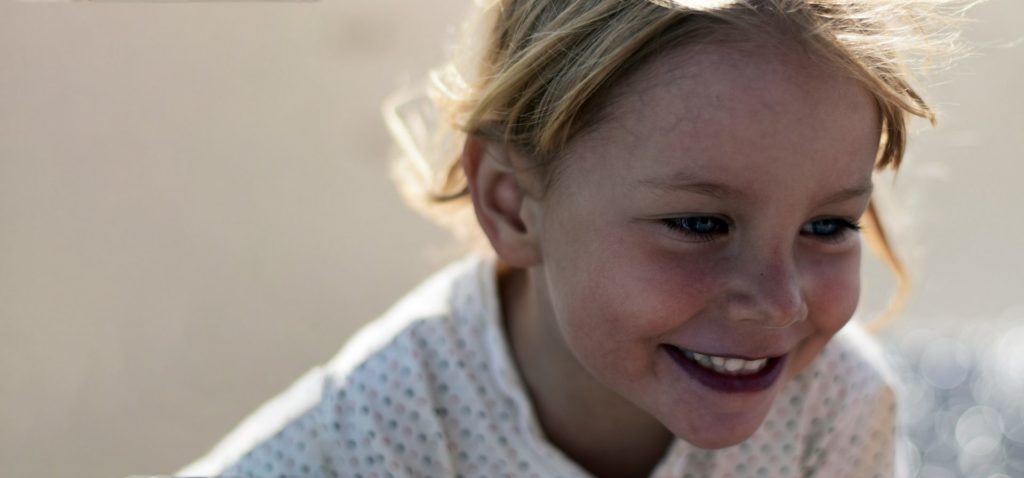 young smiling caucausian girl