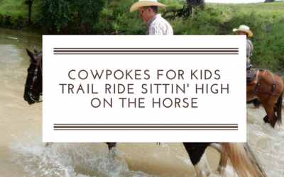 Cowpokes Trail Ride sittin’ high on the horse!