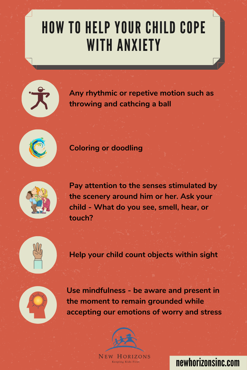 how to help your child cope with anxiety infographic